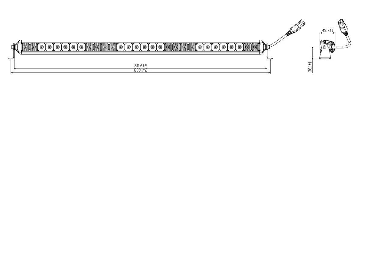 Offroad Animal Slim 32" LED Light Bar aftermarket accessory