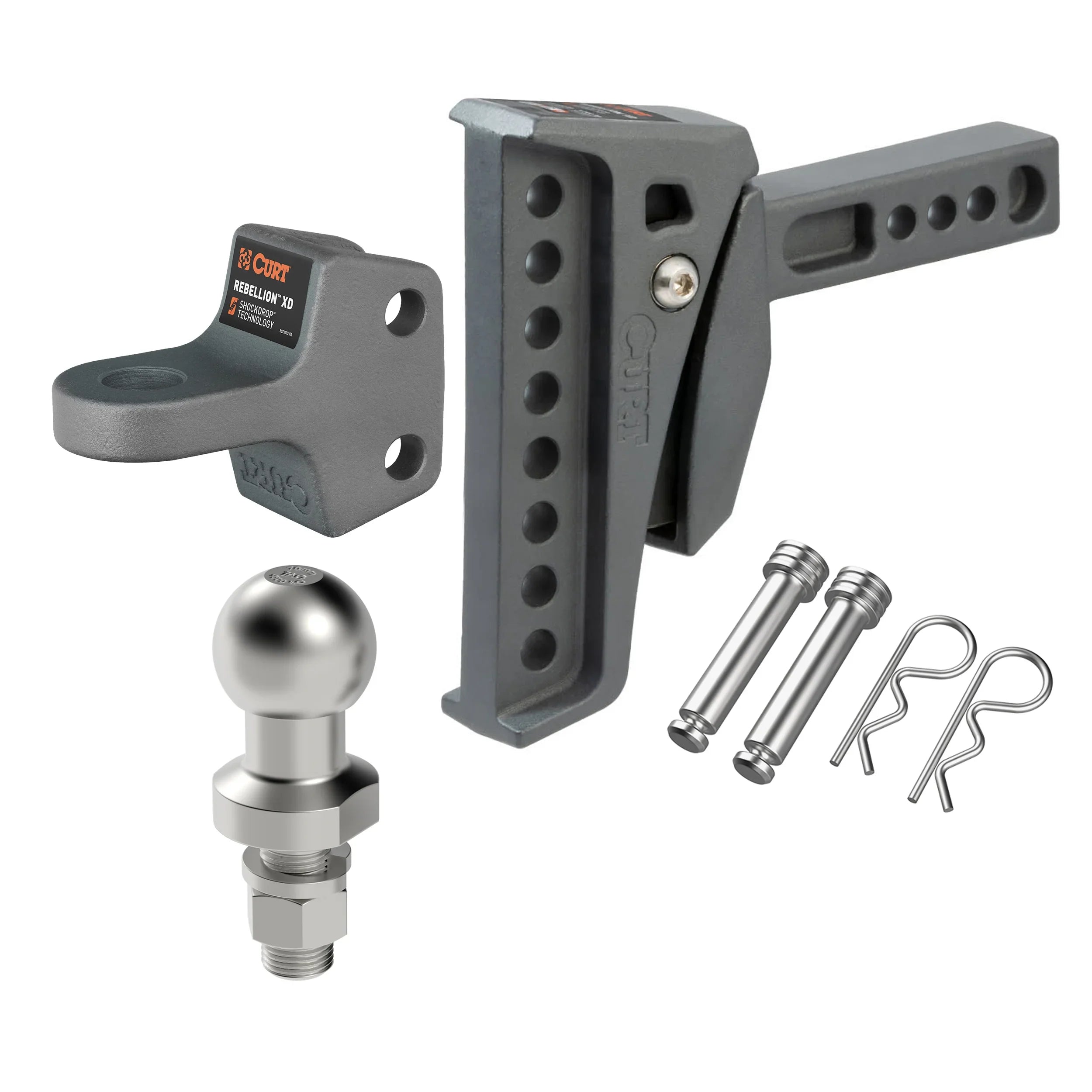 CURT Rebellion XD ShockDrop Ball Mount Kit - Brixton 4x4 - Buy Online Now!