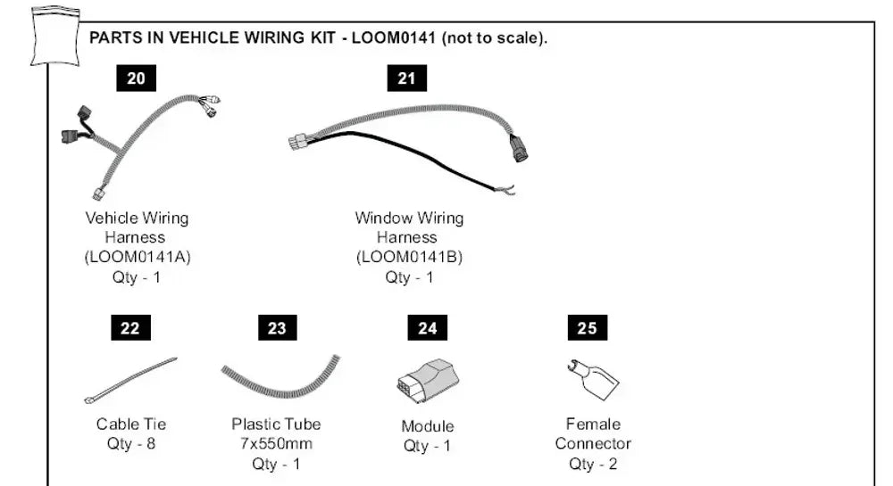 EGR Rear Door Central Locking Kit for Ford Ranger (2011–2022) - Brixton 4x4 - Buy Online Now!