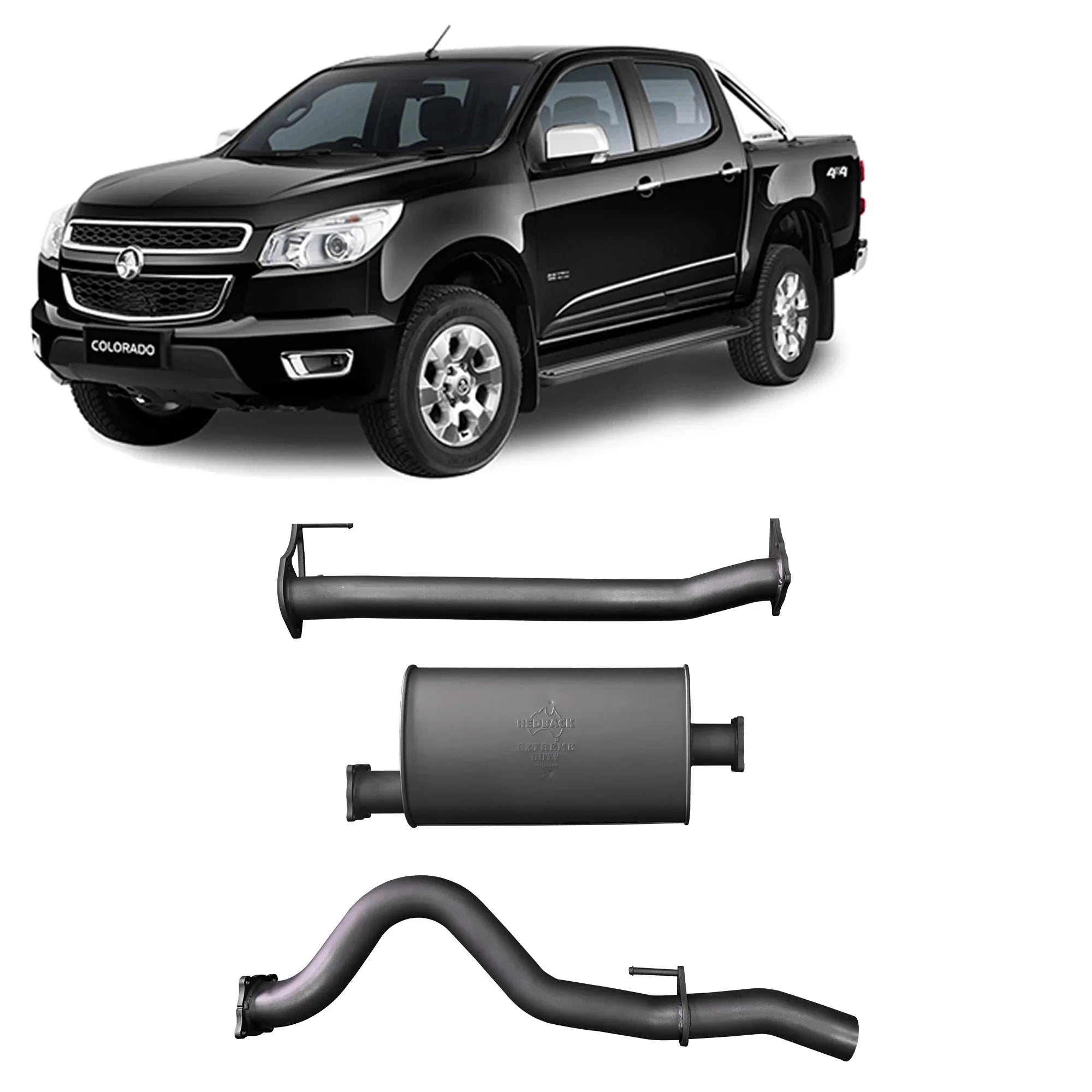 Redback Extreme Duty Exhaust for Holden Colorado RG 2.8L (09/2016 - on) - Brixton 4x4 - Buy Online Now!