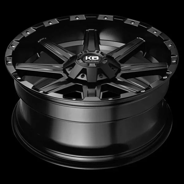King Wheels Blade Satin Black Alloy Wheels Aftermarket Accessory