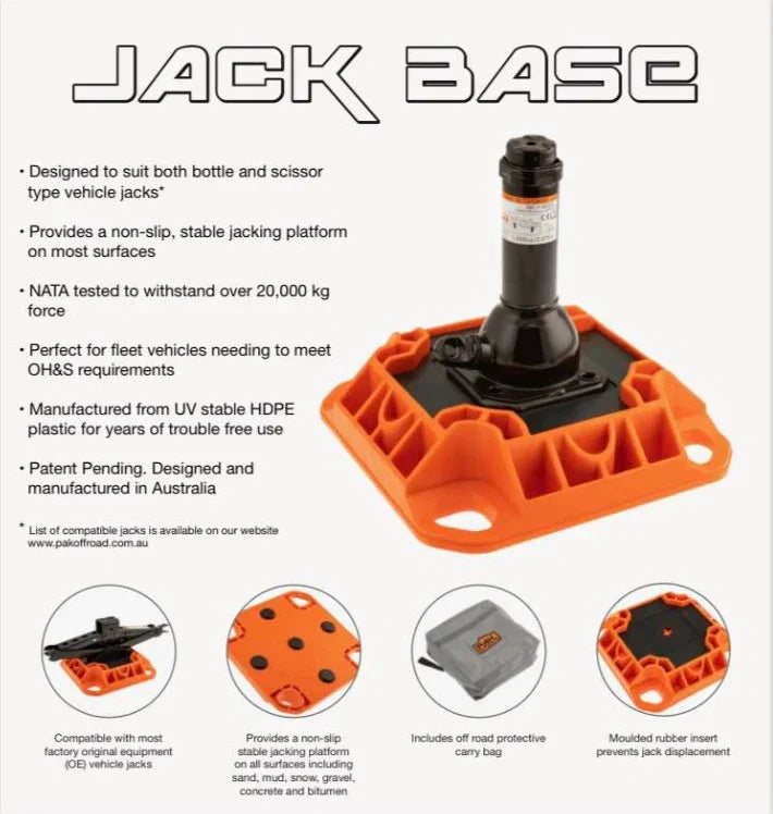 PAK Offroad Jack Base - High Lift Jack - Brixton 4x4 - Buy Online Now!