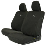 Razorback 4x4 Neoprene Front Seat Covers For a Toyota HiLux 8th Gen (Cloth Seats Only) - Brixton 4x4 - Buy Online Now!