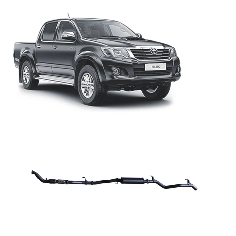 Redback Extreme Duty Exhaust for Toyota Hilux 3.0L D4D (02/2005 - 10/2015) - Brixton 4x4 - Buy Online Now!