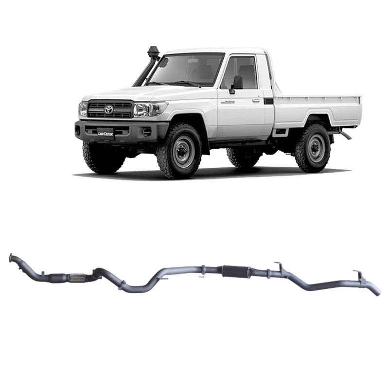 Redback Extreme Duty Exhaust for Toyota Landcruiser 79 Series Single Cab (03/2007 - 10/2016) - Brixton 4x4 - Buy Online Now!