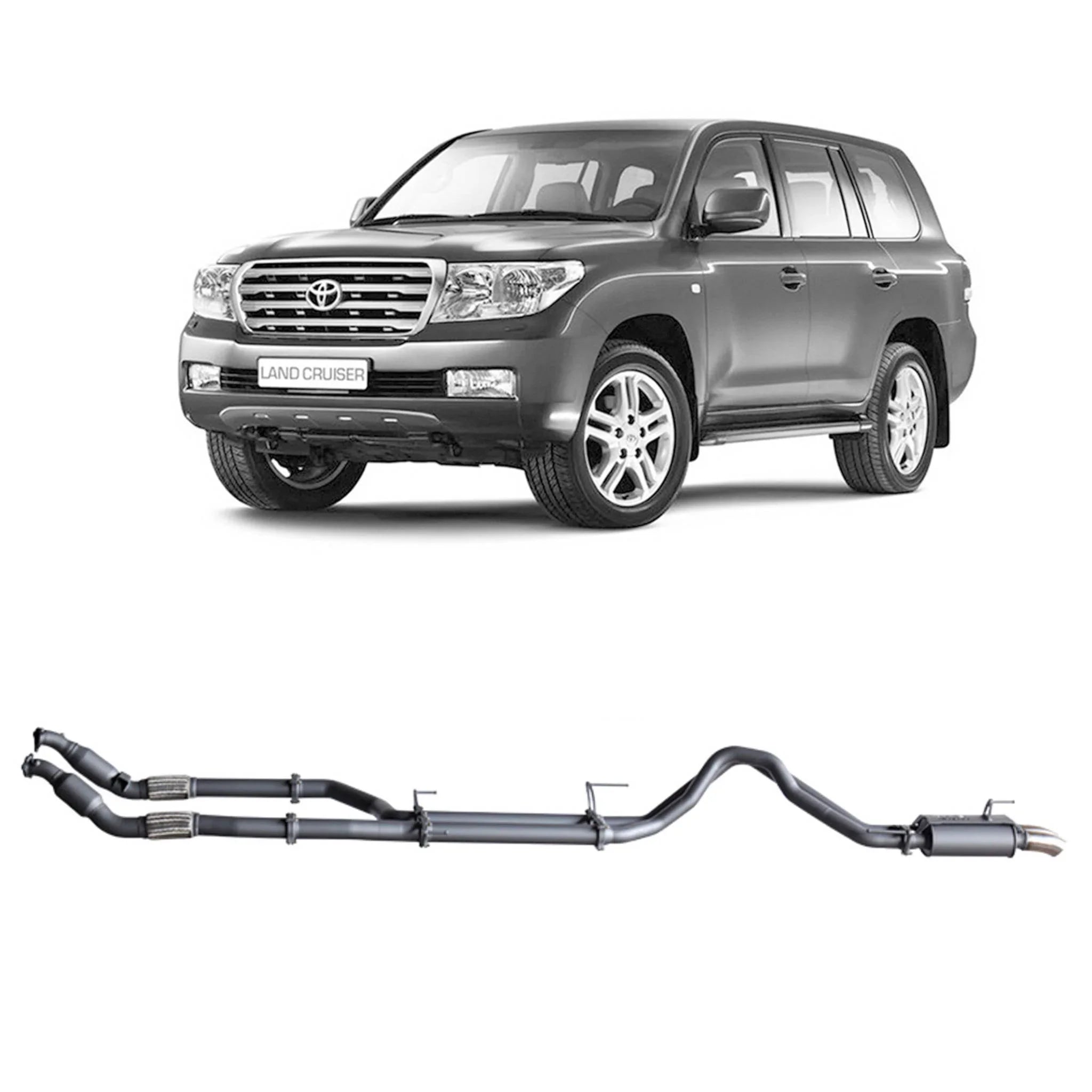 Redback Extreme Duty Exhaust for Toyota Landcruiser 200 Series 4.5L V8 (11/2007 - 09/2015) - Brixton 4x4 - Buy Online Now!