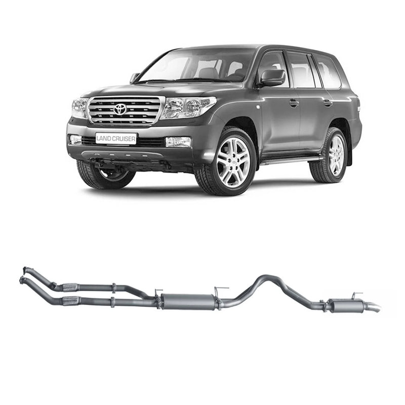Redback Extreme Duty Exhaust for Toyota Landcruiser 200 Series 4.5L V8 (11/2007 - 09/2015) - Brixton 4x4 - Buy Online Now!