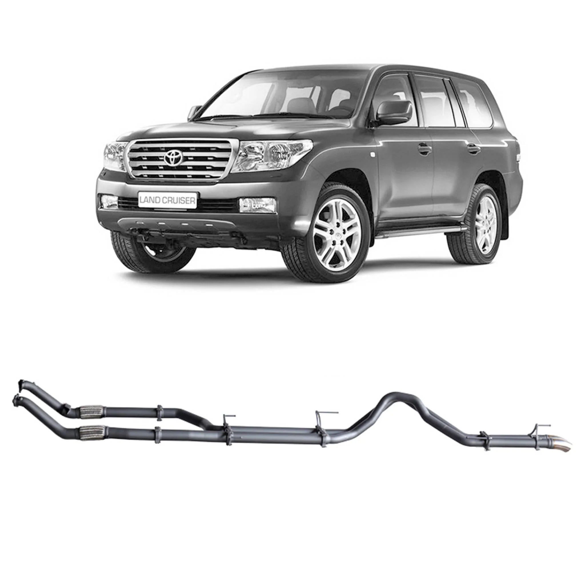 Redback Extreme Duty Exhaust for Toyota Landcruiser 200 Series 4.5L V8 (11/2007 - 09/2015) - Brixton 4x4 - Buy Online Now!