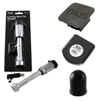 Towing Protection Kit (Hitch Cover + Locking Pin + Tow Ball Cover + Shin Protector) - Brixton 4x4 - Buy Online Now!