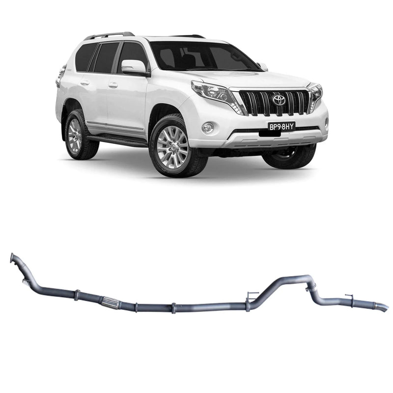 Redback Extreme Duty Exhaust for Toyota Prado 120/150 Series 1KD-FTV (11/2006 - 07/2015) - Brixton 4x4 - Buy Online Now!