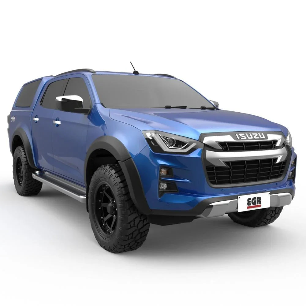 EGR Isuzu Dmax Fender Flares Front Set Matte Black September 2020 to April 2023 - Brixton 4x4 - Buy Online Now!