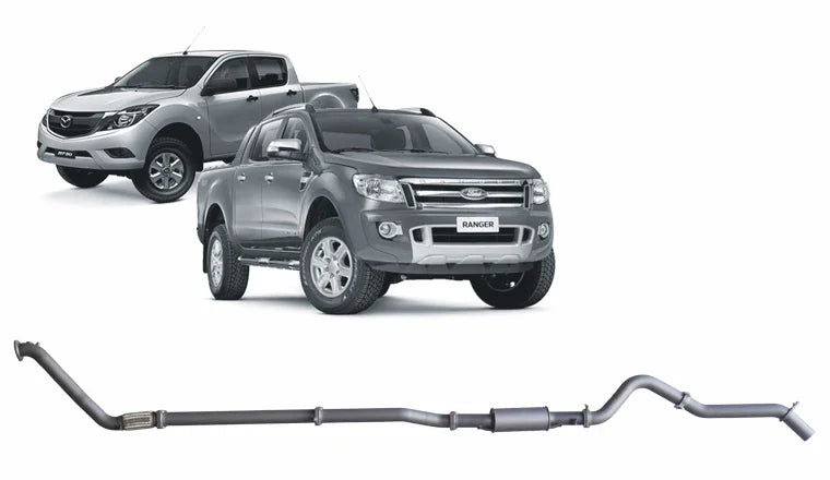 Redback Extreme Duty Exhaust for Ford Ranger 3.2L (01/2011 - 09/2016), Mazda BT-50 (11/2011 - 06/2016) - Brixton 4x4 - Buy Online Now!