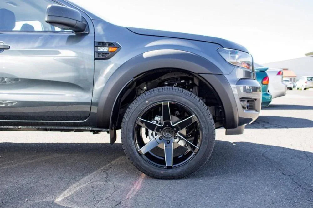 EGR Fender Flares Ultra Matte Black for Ford Ranger PXII 2015 to July 2018 - Brixton 4x4 - Buy Online Now!