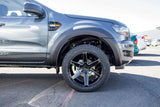 EGR Fender Flares Ultra Matte Black for Ford Ranger PXII 2015 to July 2018 - Brixton 4x4 - Buy Online Now!