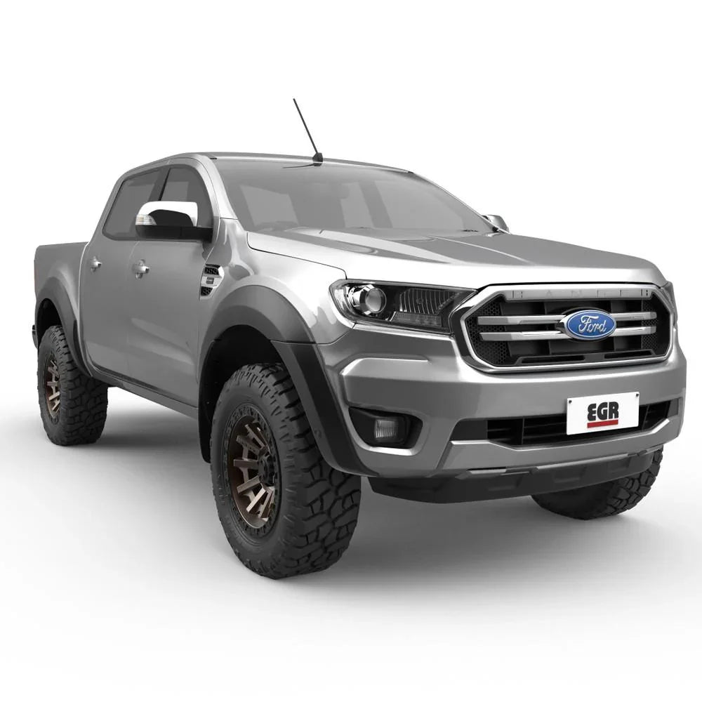 EGR Fender Flares Ultra Matte Black for Ford Ranger PXII 2015 to July 2018 - Brixton 4x4 - Buy Online Now!