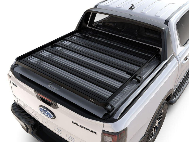 Ford Ranger T6.2 Wildtrak Double Cab w/OEM Roll Top (2022-Current) Slimline II Load Bed Rack Kit - Brixton 4x4 - Buy Online Now!