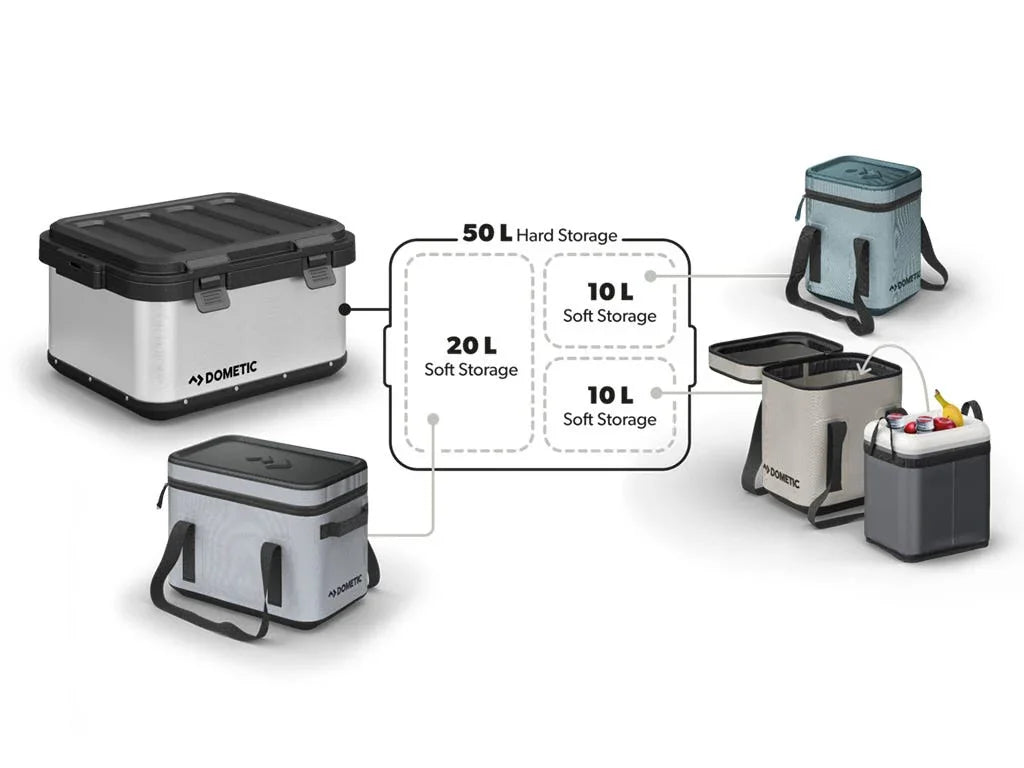 Dometic GO Soft Storage and Insulated Insert 10L / Ash - Brixton 4x4 - Buy Online Now!