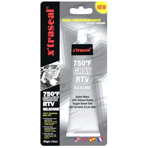 Gasket maker - 750 F, Gray RTV Silicone, 85g, Oxygen sensor safe - Brixton 4x4 - Buy Online Now!