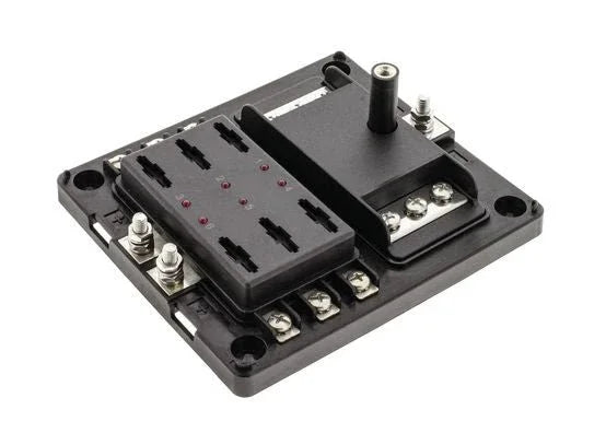 6 Way Fuse Box Ats Standard - Blade Fuse Bus Bar & Led Fault - Brixton 4x4 - Buy Online Now!
