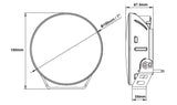 7 Inch Round Led Driving Lamp Driving - Beam 9-36V 60W Black 6,000Lms - Brixton 4x4 - Buy Online Now!
