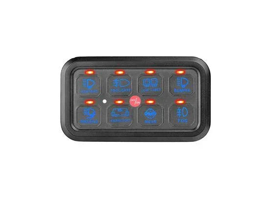 8 Way Switch Panel Module 9-30V Blue - Brixton 4x4 - Buy Online Now!