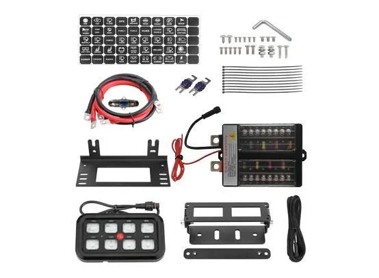 8 Way Switch Panel Module 9-30V Green - Brixton 4x4 - Buy Online Now!