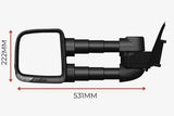 Clearview Compact Towing Mirror for Jeep Grand Cherokee WK 2011 to July 2021 - Brixton 4x4 - Buy Online Now!