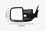 Clearview Compact Towing Mirror for Jeep Grand Cherokee WK 2011 to July 2021 - Brixton 4x4 - Buy Online Now!