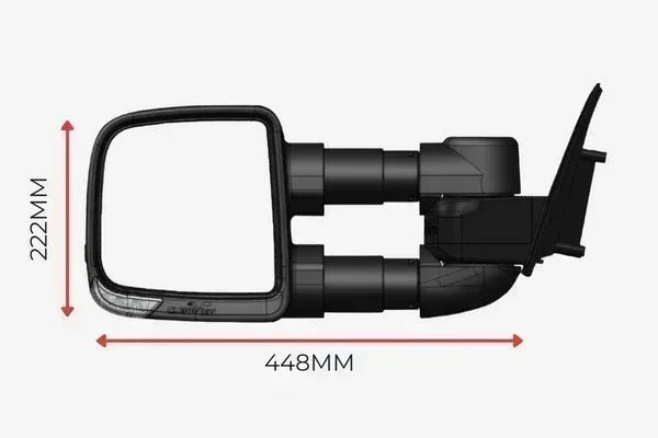 Clearview Compact Towing Mirror for Jeep Grand Cherokee WK 2011 to July 2021 - Brixton 4x4 - Buy Online Now!