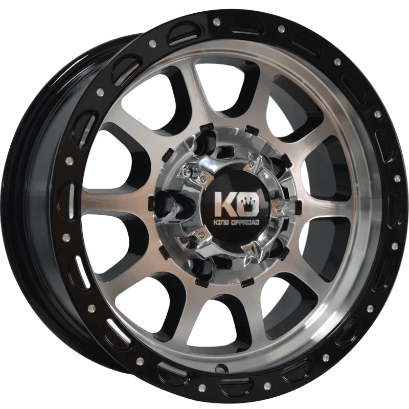 King Offroad Wheels Razor Gloss Black Machined Aftermarket Accessory