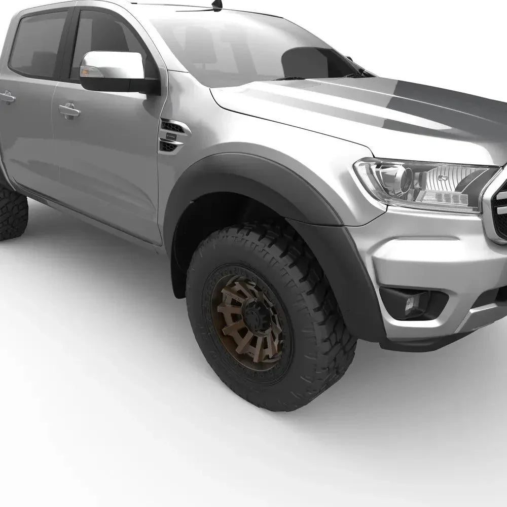 EGR Fender Flares Full Set Matte Black for Ford Ranger PX3 - Brixton 4x4 - Buy Online Now!