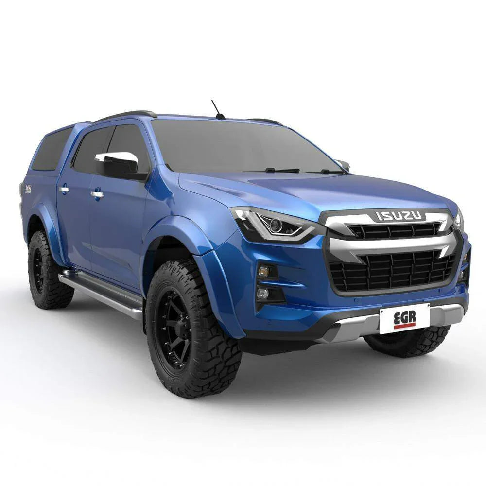 EGR Isuzu Dmax Fender Flares Full Set Colour Matched June 2017-July 2020 - Brixton 4x4 - Buy Online Now!