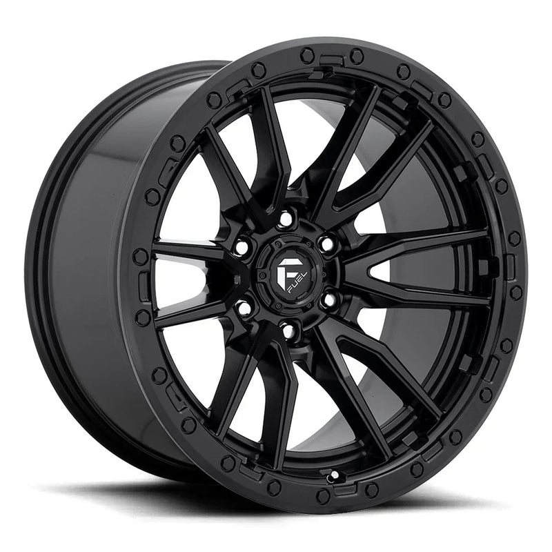 Fuel Rebel 6 Wheels Matte Black - Brixton 4x4 - Buy Online Now!