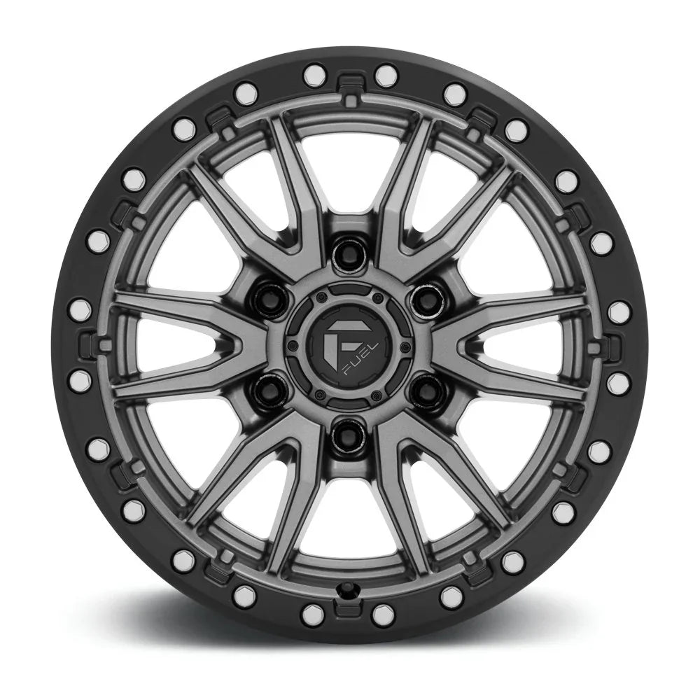 Fuel Rebel Wheels Matte Gunmetal with Black Bead Rim - Brixton 4x4 - Buy Online Now!