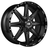 King Wheels Blade Satin Black Alloy Wheels Aftermarket Accessory