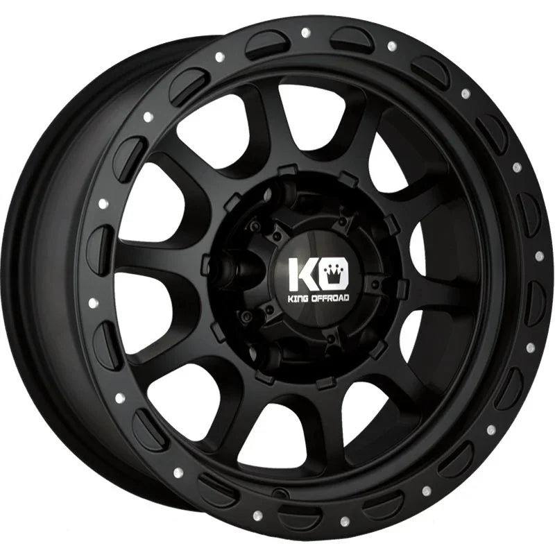 King Offroad Wheel Razor Satin Black Aftermarket Accessory