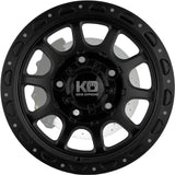King Offroad Wheel Razor Satin Black Aftermarket Accessory