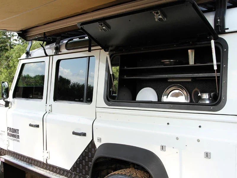 Land Rover Defender (1983-2016) Gullwing Window / Aluminium - by Front Runner - Brixton 4x4 - Buy Online Now!