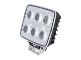 Led Square Worklamp Flood Beam - 60 Deg 9-36V 35W 24 Leds Black