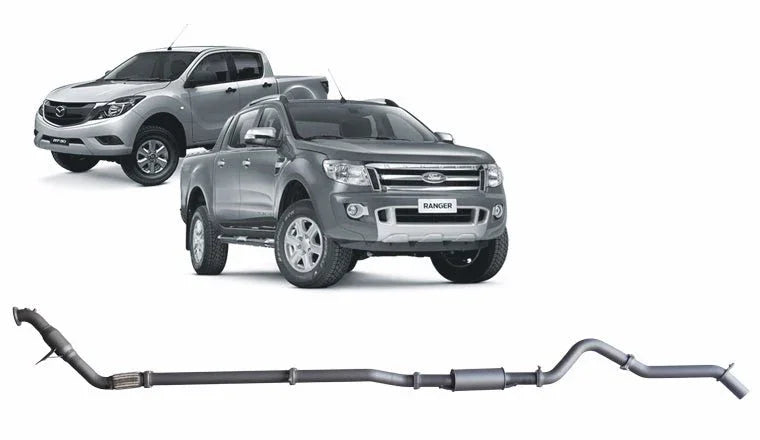 Redback Extreme Duty Exhaust for Ford Ranger 3.2L (01/2011 - 09/2016), Mazda BT-50 (11/2011 - 06/2016) - Brixton 4x4 - Buy Online Now!