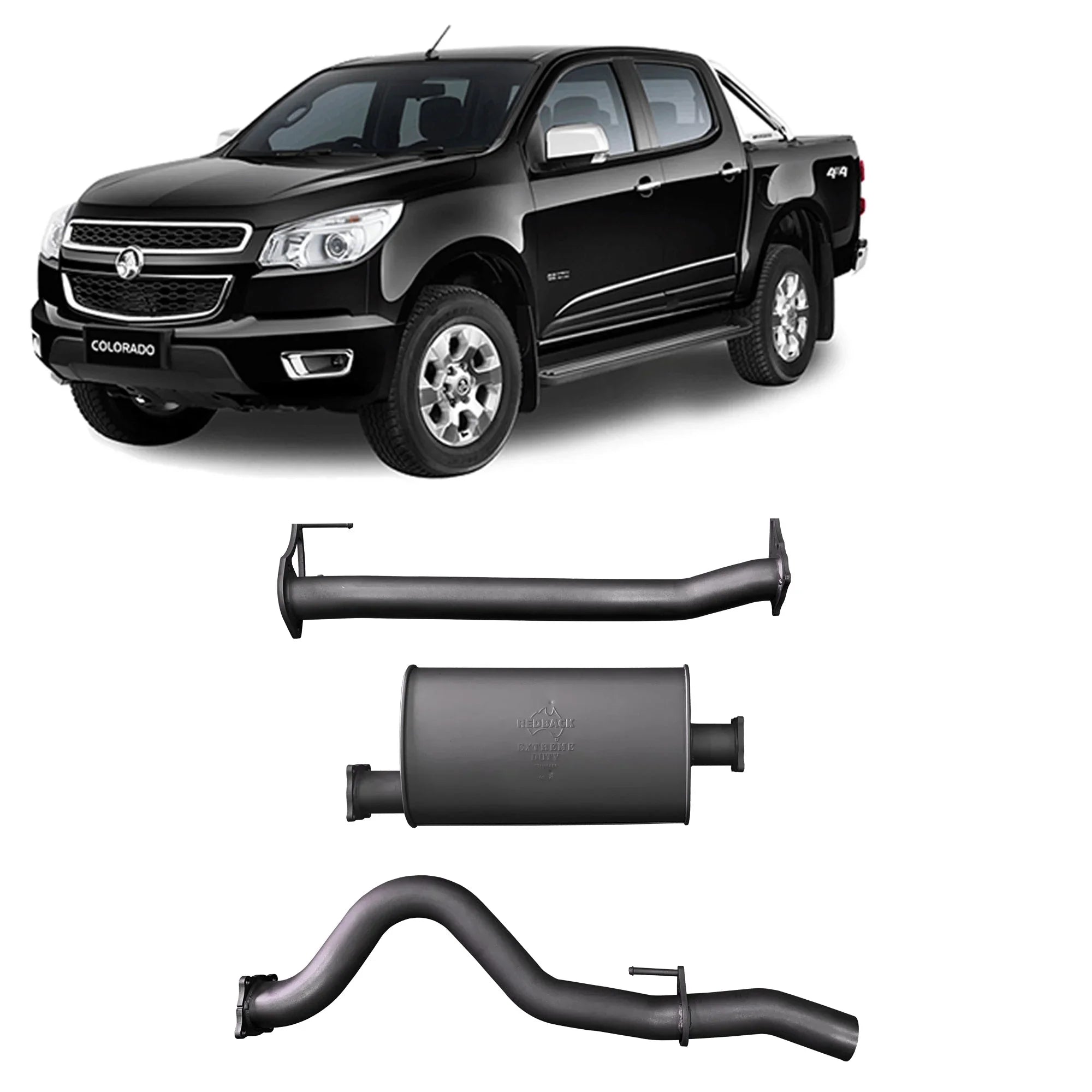 Redback Extreme Duty Exhaust for Holden Colorado RG 2.8L (09/2016 - on) - Brixton 4x4 - Buy Online Now!