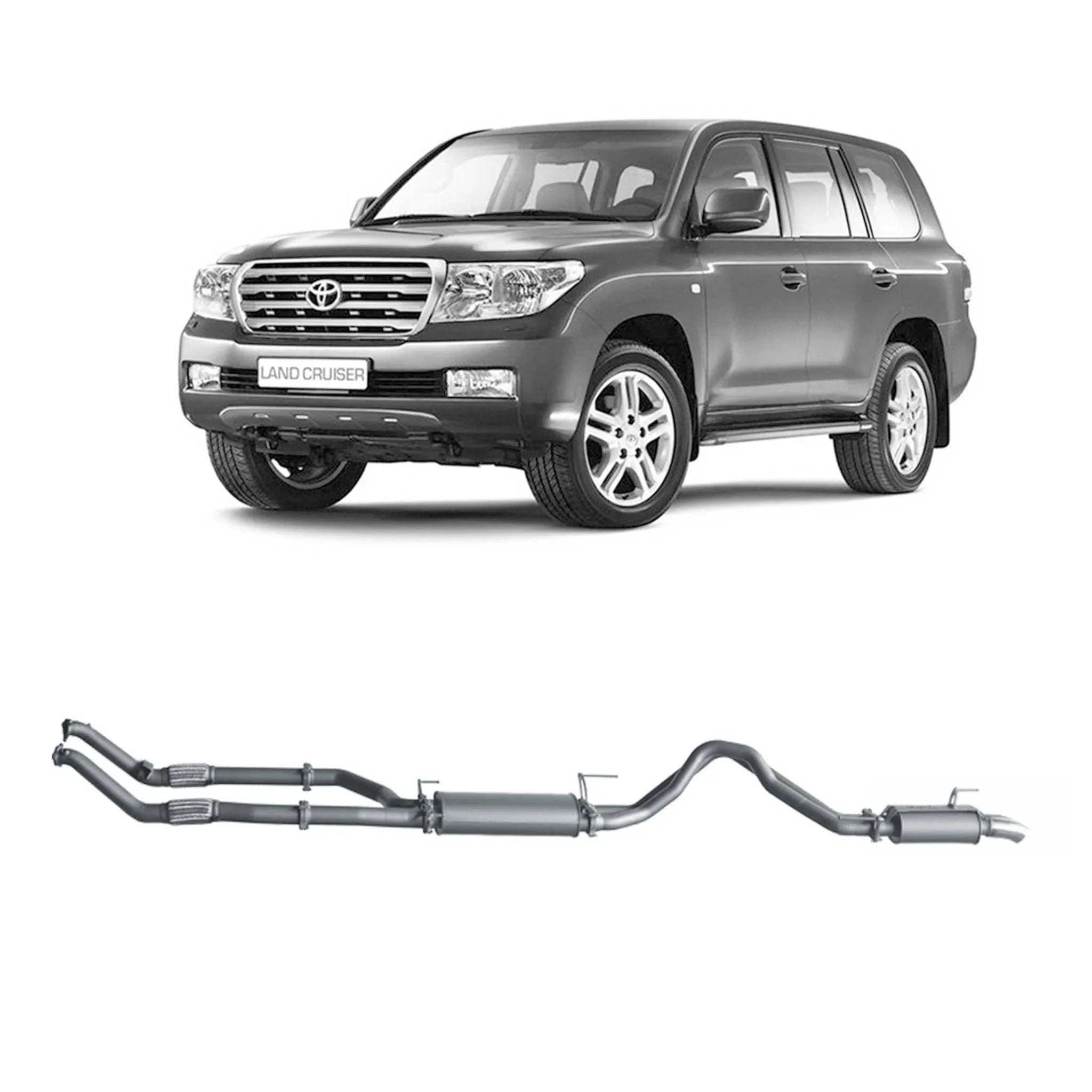 Redback Extreme Duty Exhaust for Toyota Landcruiser 200 Series 4.5L V8 (11/2007 - 09/2015) - Brixton 4x4 - Buy Online Now!