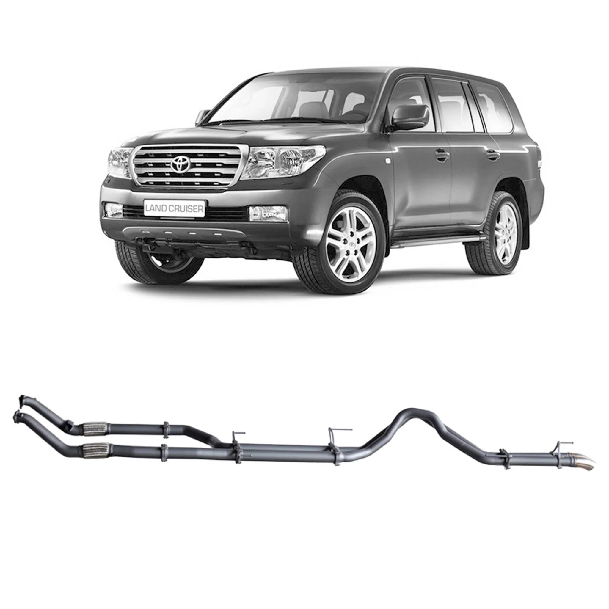 Redback Extreme Duty Exhaust for Toyota Landcruiser 200 Series 4.5L V8 (11/2007 - 09/2015) - Brixton 4x4 - Buy Online Now!