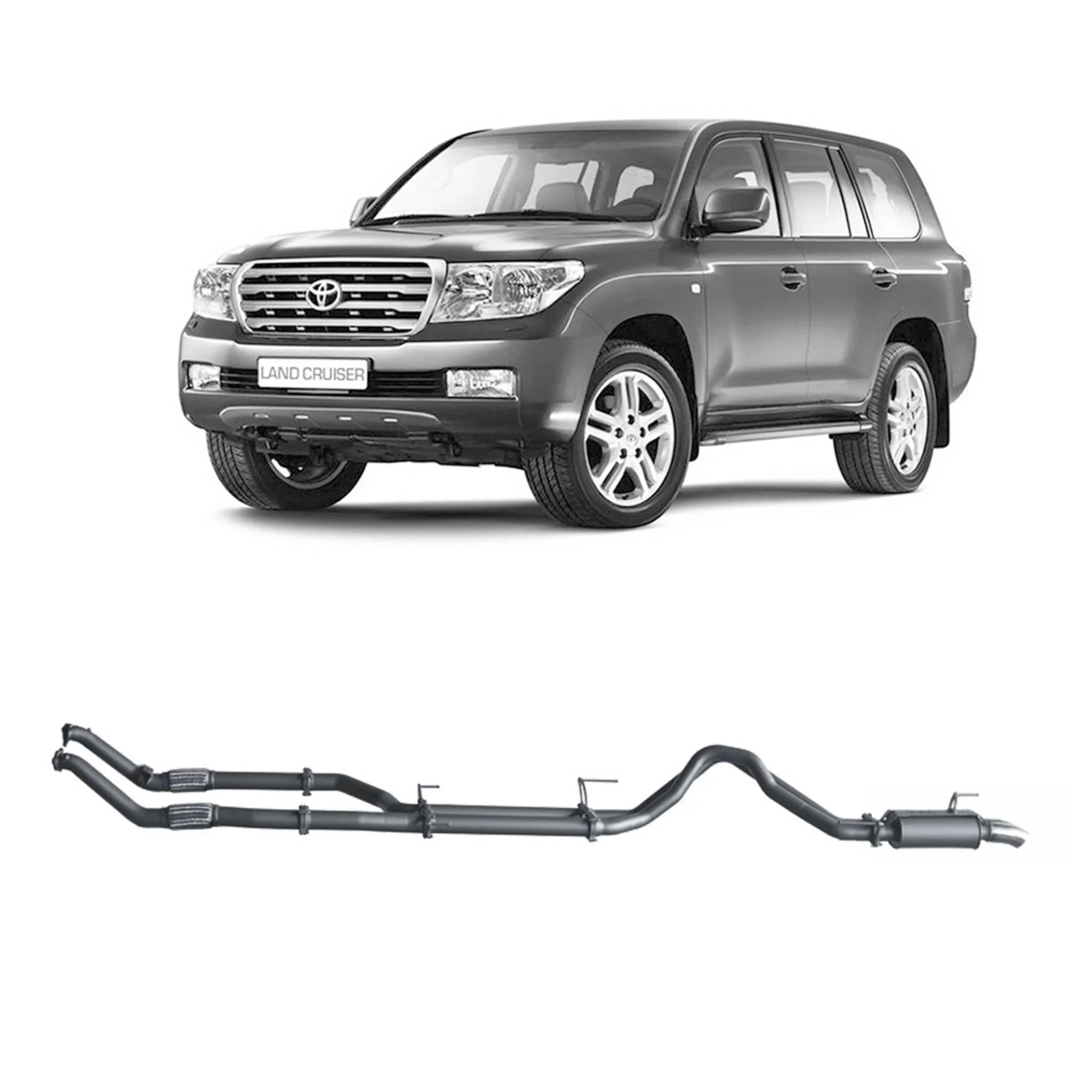 Redback Extreme Duty Exhaust for Toyota Landcruiser 200 Series 4.5L V8 (11/2007 - 09/2015) - Brixton 4x4 - Buy Online Now!