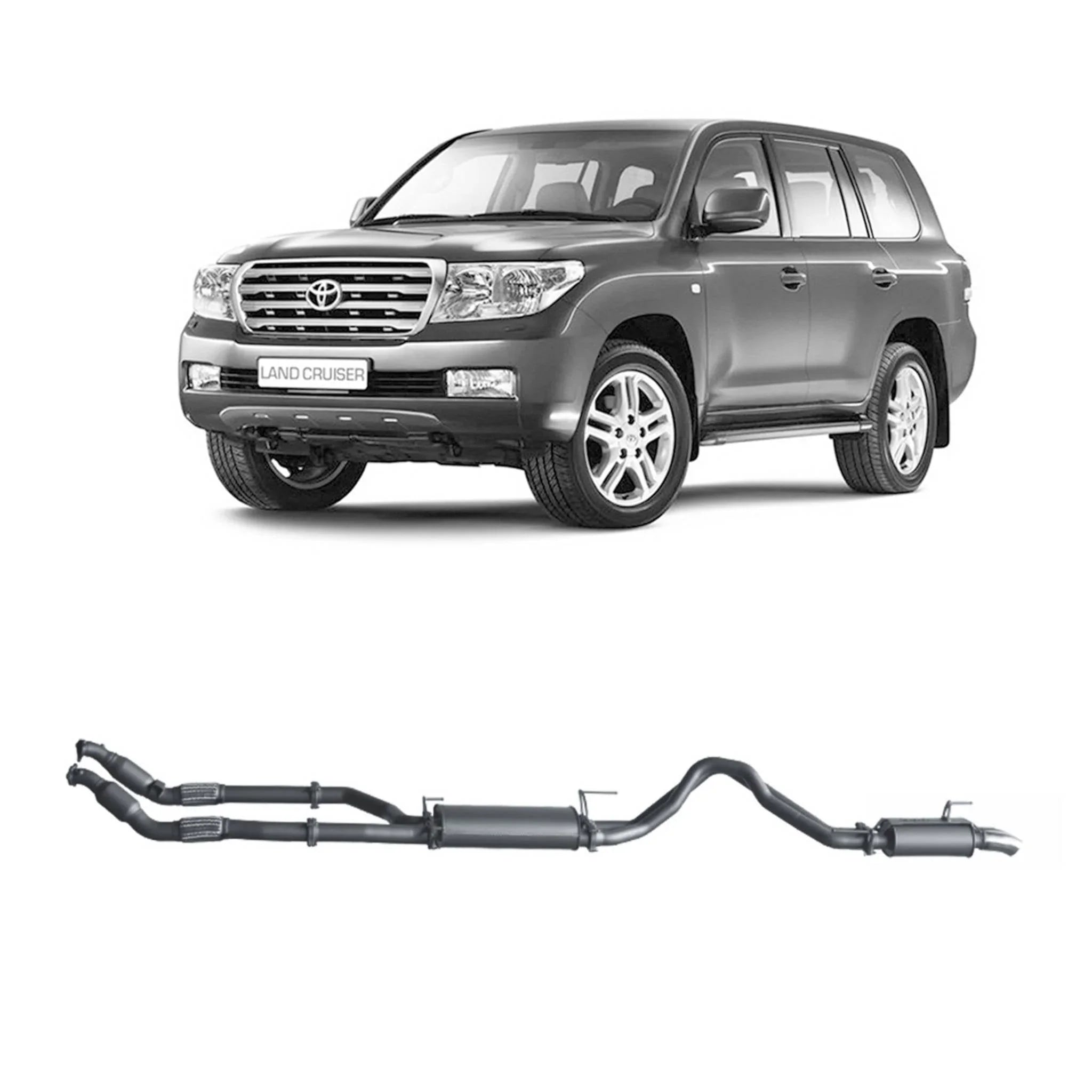 Redback Extreme Duty Exhaust for Toyota Landcruiser 200 Series 4.5L V8 (11/2007 - 09/2015) - Brixton 4x4 - Buy Online Now!