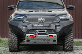 Rival Bumper to suit Isuzu Dmax 2017-2019 Black, with fog lights, winch mount, flip up number plate - Brixton 4x4 - Buy Online Now!