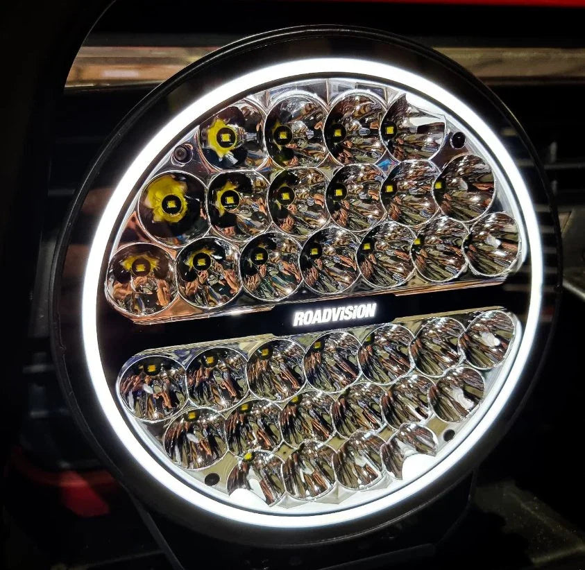 Roadvision Stealth 9" Halo Series Driving Spot Light - Single Light - Brixton 4x4 - Buy Online Now!