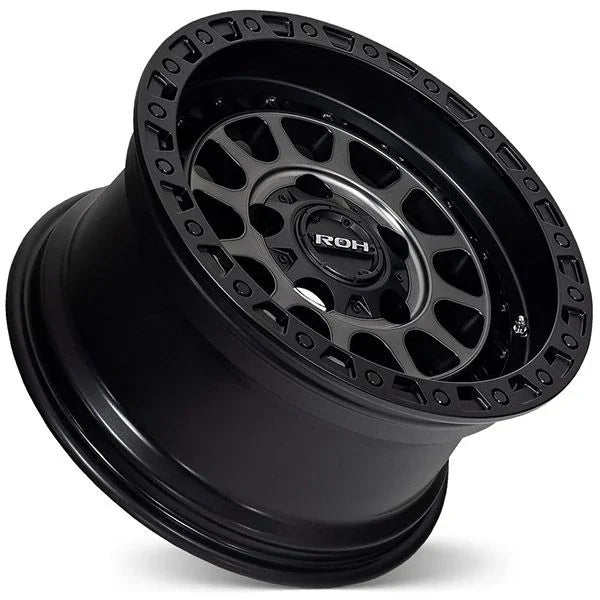 ROH Assault Wheels Matte Black with Graphite Face Black Bolts - Brixton 4x4 - Buy Online Now!