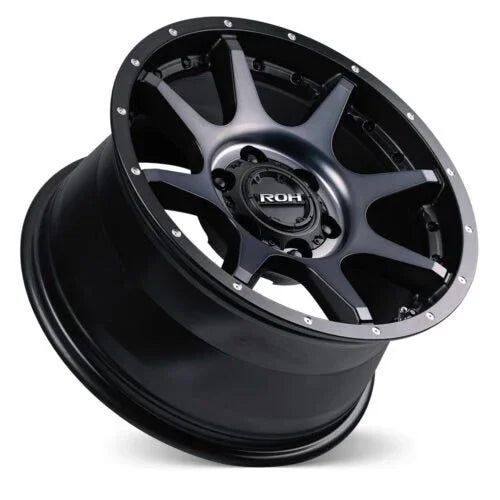 ROH Trophy Wheel Rims in Matte Black Graphite Face - Brixton 4x4 - Buy Online Now!