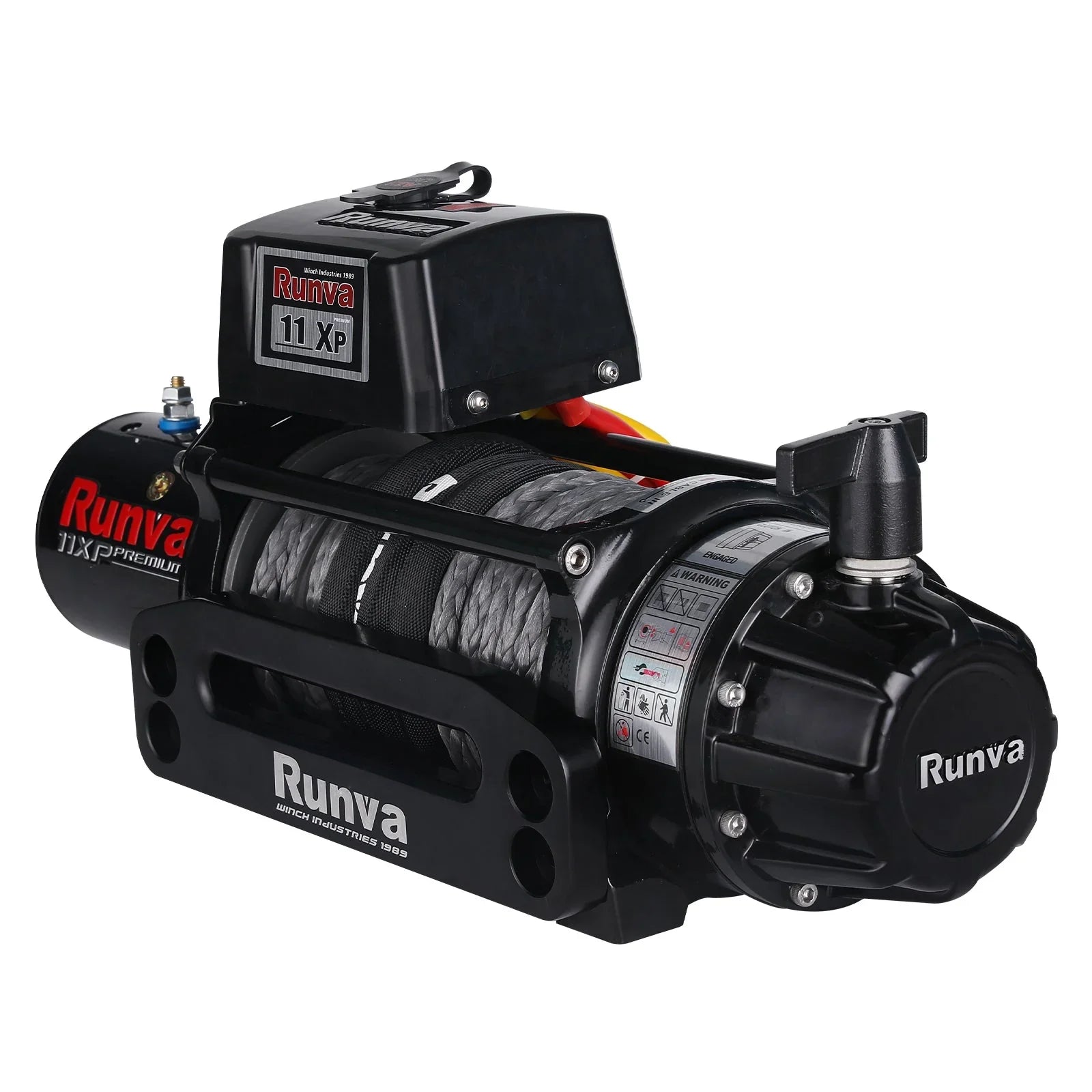 Runva Winch 11XP Premium 12V with Synthetic Rope 11000lb 4900kg - Brixton 4x4 - Buy Online Now!